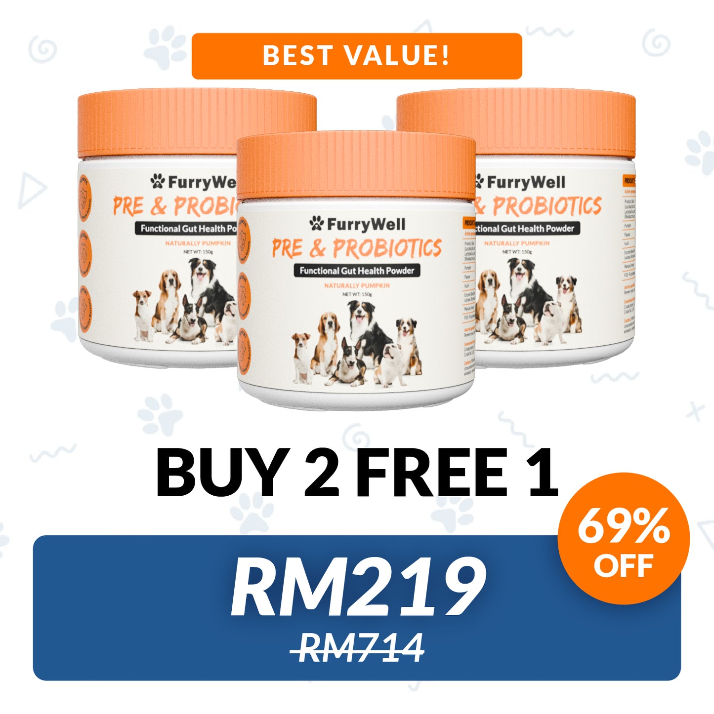 FurryWell | Pre & Probiotics